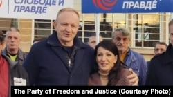 Dragan Đilas i Marinika Tepić funkcioneri Stranke slobode i pravde, novembar 2021.