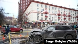 Архивное фото. Авария в Москве в 2020 году