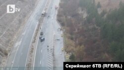  Мястото на случая на автомагистрала 