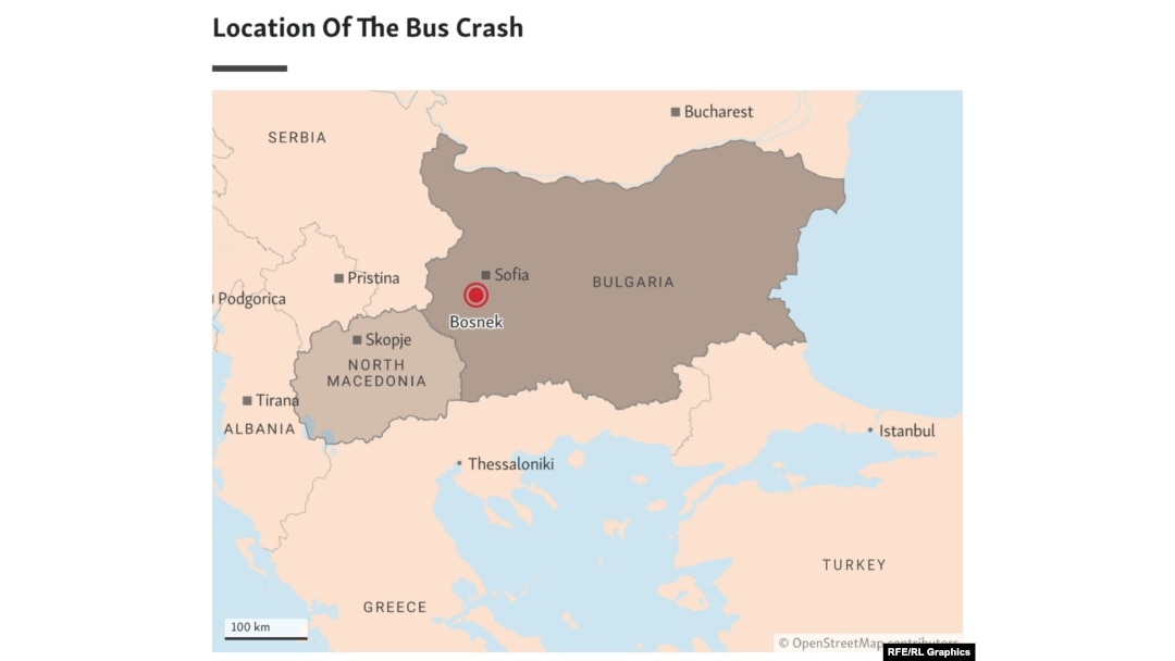 Locator Map: Bus Crash Bulgaria 1 - updated 2