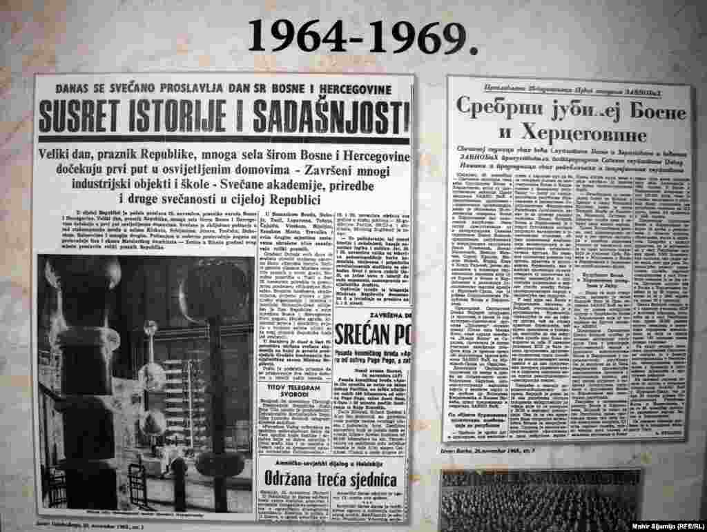 Oslobođenja 1969. godine izvještava da su mnogi domovi na praznik naroda BiH osvijetljeni, te da građani ove Republike uživaju u prosperitetu, gdje su završeni mnogi industrijski objekti i škole.