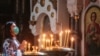 Ukraine -- Palm Sunday in the Ukrainian churches during quarantine, Kyiv, 12Apr2020