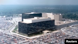 U.S. -- An undated aerial handout photo shows the National Security Agency (NSA) headquarters building in Fort Meade, Maryland. 