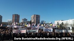 У Черкасах працівники «Азоту» вимагають відновити роботу хімічних підприємств, 3 квітня 2017 року