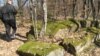 Bosnia and Herzegovina - The stecak tombstones in the area of the municipality of Srebrenica are located mostly on hills