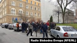 Protest radnika Hidrogradnje