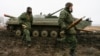 Учения российских гибридных сил под Горловкой, январь 2021 года