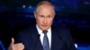 Russian President Vladimir Putin delivers a speech at the Eastern Economic Forum in Vladivostok on September 3