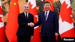 Չինաստանի նախագահ Սի Ծինփինը ողջունում է Կանադայի վարչապետ Մարկ Քարնիին Պեկինում, 16-ը հունվարի, 2026թ.