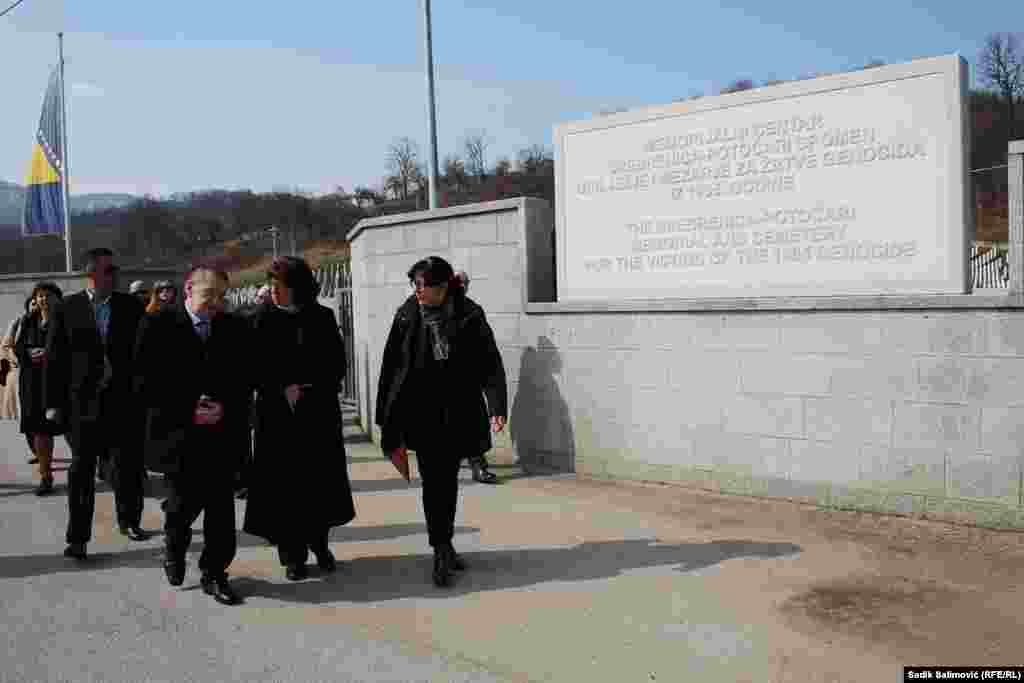 US Ambassador Maureen Cormack visited the Potocari Memorial Center in Srebrenica