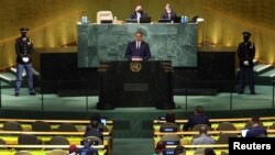 Aleksandar Vučić u obraćanju Generalnoj skupštini UN, Njujork, 21. septembar 2022.