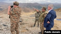 Stanislav Zas, the secretary-general of the Moscow-led Collective Security Treaty Organization, visited Armenia's border region with Azerbaijan on September 22.