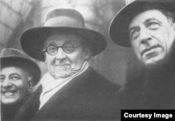 А. Таиров, Г. Крэг и В. Мейерхольд. 1935