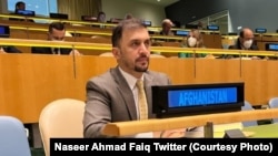 نصیر احمد فایق شارژدافیر نمایندگی افغانستان در سازمان ملل متحد(آرشیف)