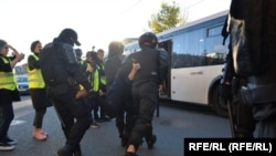 Затримання на акції протесту проти мобілізації в Петербурзі, 24 вересня 2022 року