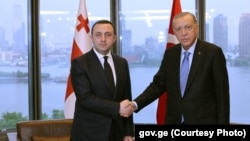 Ираклий Гарибашвили и Реджеп Тайип Эрдоган (архивное фото)