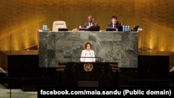 Președinta R. Moldova, Maia Sandu, la tribuna Adunării Generale ONU