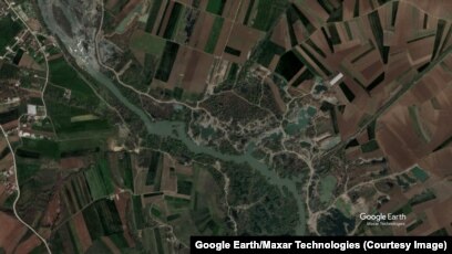 Imazhet satelitore të Lumit Drini i Bardhë.