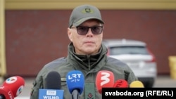 Кіраўнік Службы аховы дзяржаўнай мяжы Літвы Рустамас Любаевас на памежным пераходзе Лаварышкі (Lavoriškės), верасень 2022 году