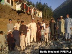 The extended family of Dilawar Khan, a 75-year-old resident of the village of Chel Deepu who died upon hearing that his home and farmland had been destroyed by flooding along the Bishigram River in Khyber Pakhtunkhwa Province's Swat Valley.