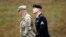 U.S. Army Sergeant Bowe Bergdahl, right, is escorted as he arrives at the courthouse for the start of sentencing proceedings in his court martial at Fort Bragg, North Carolina, U.S., on October 23.