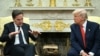 Генсекретар НАТО Марк Рютте під час зустрічі з президентом США Дональдом Трампом в Овальному кабінеті Білого дому. Вашингтон, 13 березня 2025 року