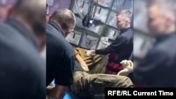 Frontline medics work to save the leg of an injured Ukrainian soldier in the Sumy region where Russian troops have intensified their cross-border offensive.