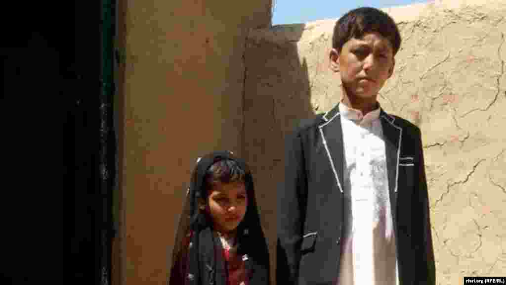 An eight-year-old bride and 12-year-old groom are married in Afghanistan&#39;s Balkh Province.