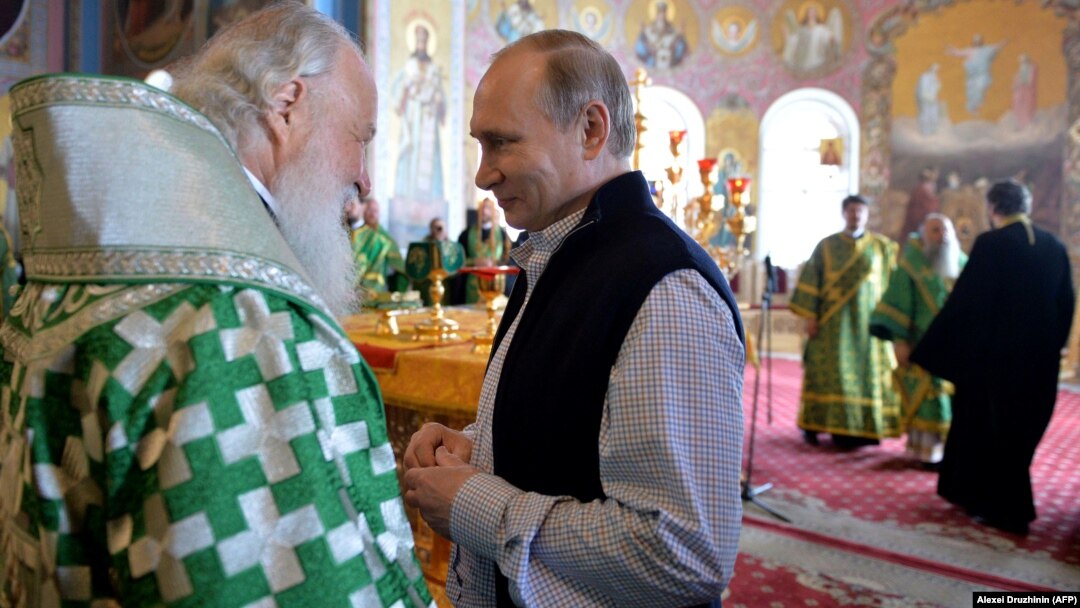 Патриарх Кирилл и Владимир Путин