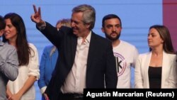 Альбэрта Фэрнандэс пасьля перамогі ў выбарах