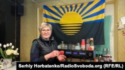 Ольга працює у кав'ярні в Краматорську