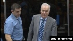 Ratko Mladić na suđenju Radovanu Karadžiću