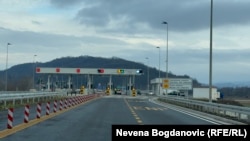 Naplatna rampa na autoputu Preljina- Požega, 11. februar 2026.