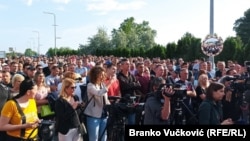 Protest radnika Fijata u Kragujevcu, 2. jun 2022.