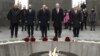 Armenia -- President Armen Sarkissian, Prime Minister Nikol Pashinian and other officials visit the Armenian Genocide Memorial at Tsitsernakaberd, Yerevan, December 9, 2019. 