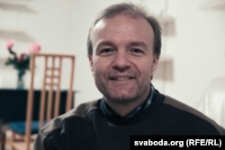 Алесь Чумакоў у віленскім шэлтэры пасьля вызваленьня