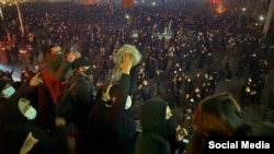 Тегерандагы нааразылык акциясы. 