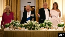 ԱՄՆ նախագահ Դոնալդ Թրամփի և Միացյալ Թագավորության Չարլզ Երրորդ Թագավորի պետական ընթրիքը Սպիտակ տանը, ապրիլի 28