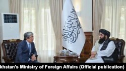 Встреча посла Казахстана с министром иностранных дел Афганистана (архивное фото)