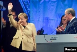 Angela Merkel l-a susținut pe Armin Laschet în campania electorală