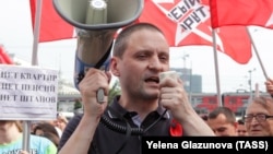 Russian opposition activist Sergei Udaltsov (file photo)