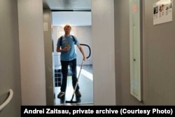 Андрэй Зайцаў на працы. Фота з прыватнага архіву