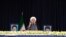 حسن روحانی روز چهارشنبه در لاهیجان. او روز پنج‌شنبه راه‌آهن قزوین-رشت را افتتاح خواهد کرد