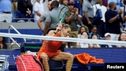 Беларуска Арына Сабаленка на турніры U.S. Open. Нью-Ёрк, 8 верасьня 2026 году