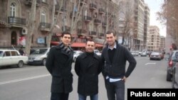 Powerful Turkey party leaders Rudi Meral, Tuna Beklevic, and Baybars Orsek (left to right) in Yerevan on a previous visit