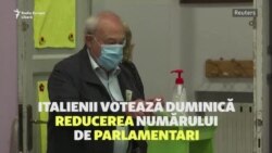 Italienii decid într-un referendum reducerea numărului de parlamentari