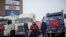 Протестующие дальнобойщики