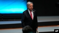 Antonio Guterres la COP29, Baku, 12 noiembrie 2024.