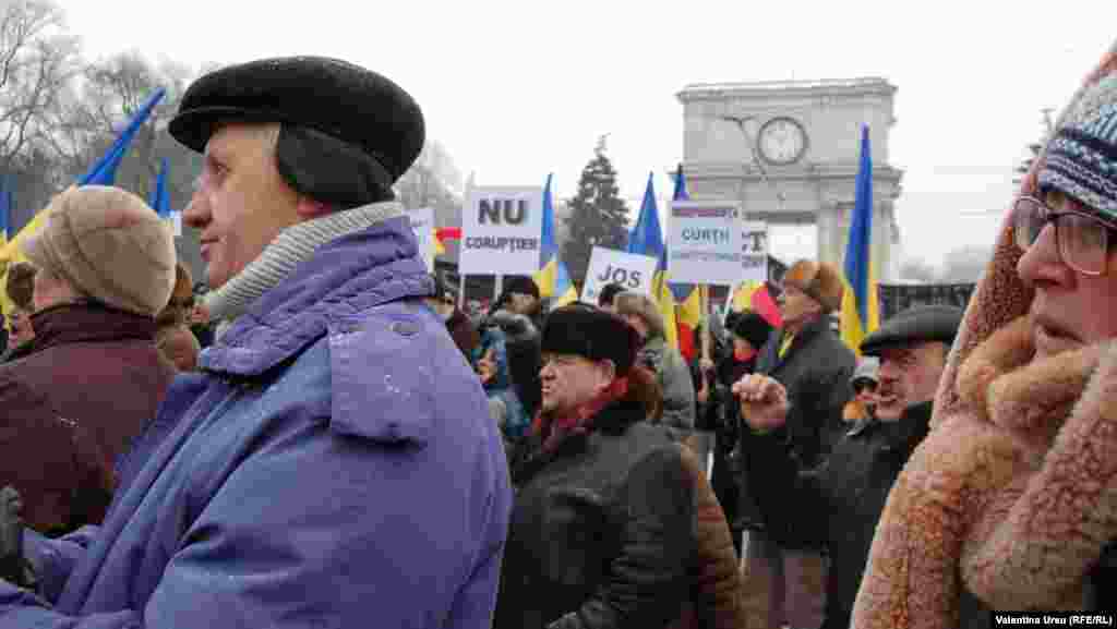 Moldova, Antigovernmental protest in Chisinau organized by the Committee for Defending the Constitution and Democracy, 12.02.2012