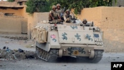 Pakistani soldiers during a military operation against Taliban militants in North Waziristan